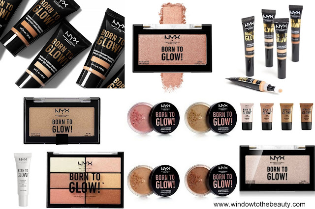 NYX whole Born to Glow collection
