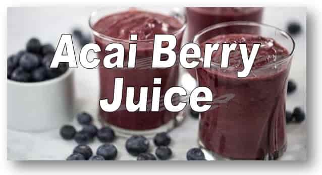 Acai berry juice
