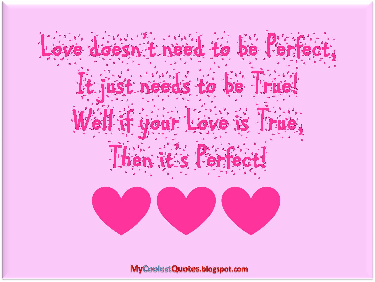 Wanna know What s the Perfect Love