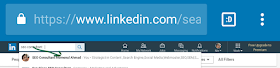 Linkedin's search engine suggested keywords seo consultant Momenul Ahmad's Optimize image 