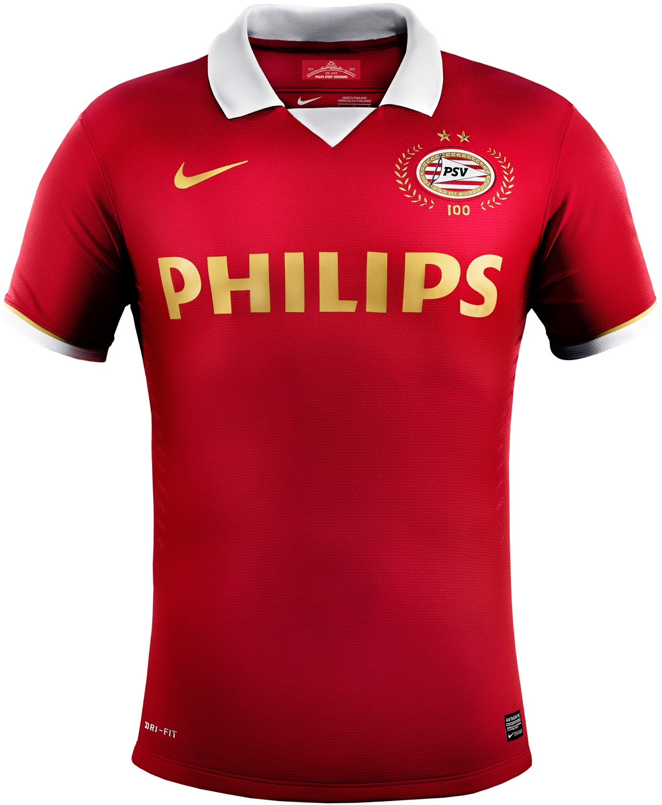 vaak ziel Oefening PSV 13-14 100 Years Home Kit Without Stripes Released - Footy Headlines