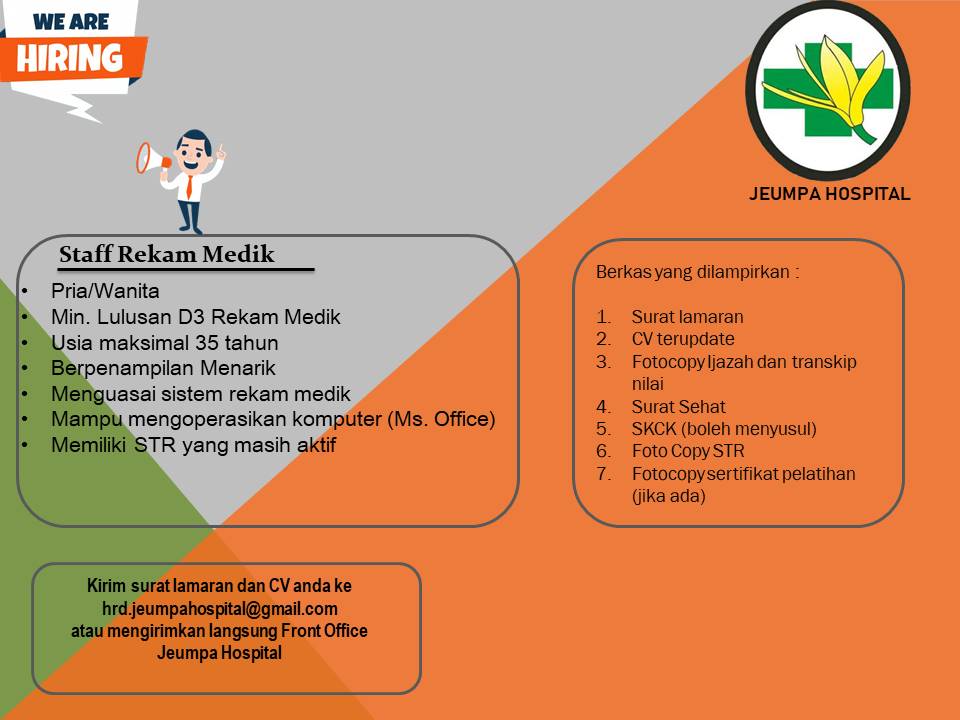 Buka Lowongan Kerja 2021 Jeumpa Hospital Bireun