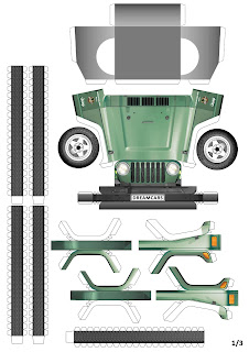 DreamCarsPro: DIY Jeep Wrangler Paper Model
