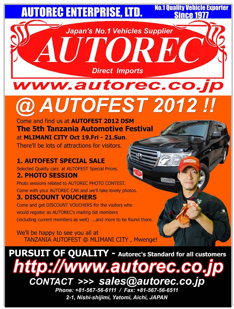 AUTOFEST 2012 Tanzania Automotive Festival Japanese vehicles to the