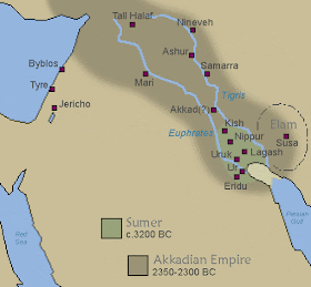 Akkad Map Location Akkadian