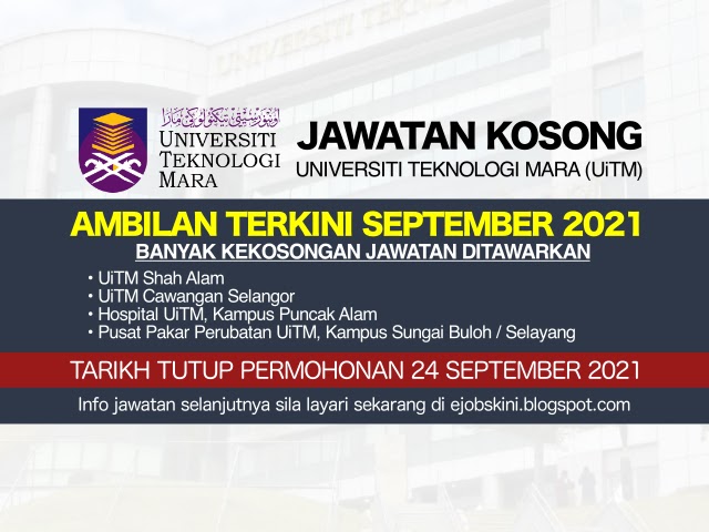 Pengambilan staf iapps.uitm.edu.my Permohonan Jawatan