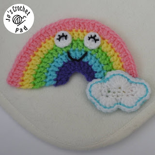 Rainbow Crochet Applique Embellishment