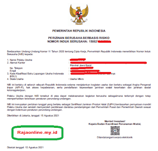 Cara Membuat NIB Online Di OSS Tampilan Baru versi 1.2 2021