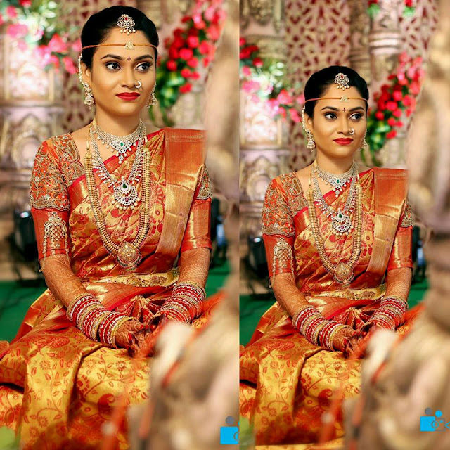 Real Bride in Shashi Vangaplly - Saree Blouse Patterns
