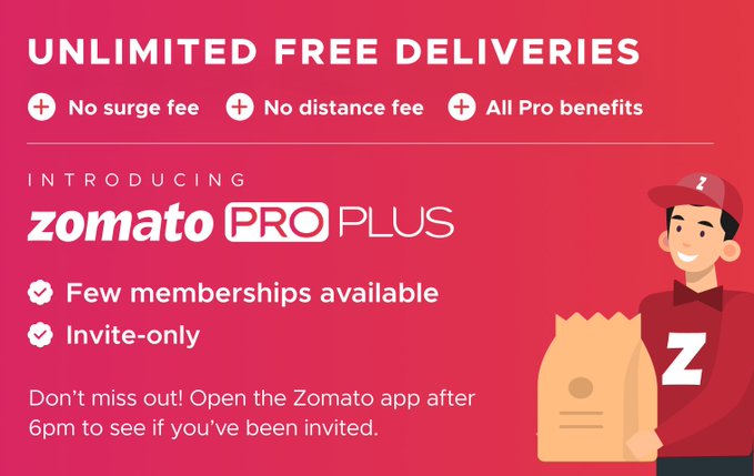 Zomato Pro Plus Membership – How To Get FREE  Unlimited FREE Deliveries