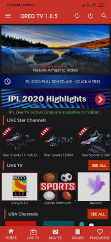 Oreo Tv screenshot