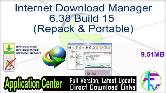 Internet Download Manager 6.38 Build 15 (Repack & Portable)