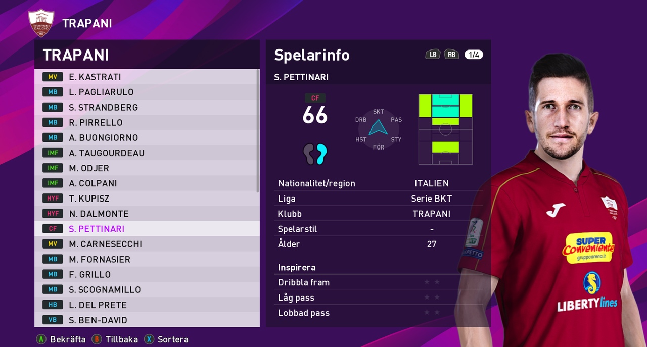 PES 2020 Faces Stefano Pettinari by Random Facemaker