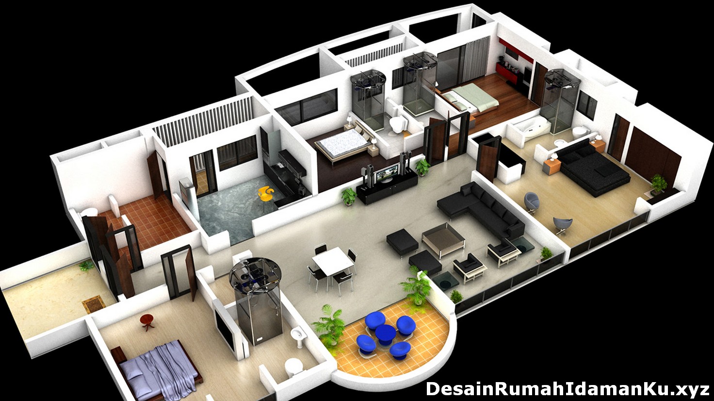 Desain Rumah 4 Kamar Radea