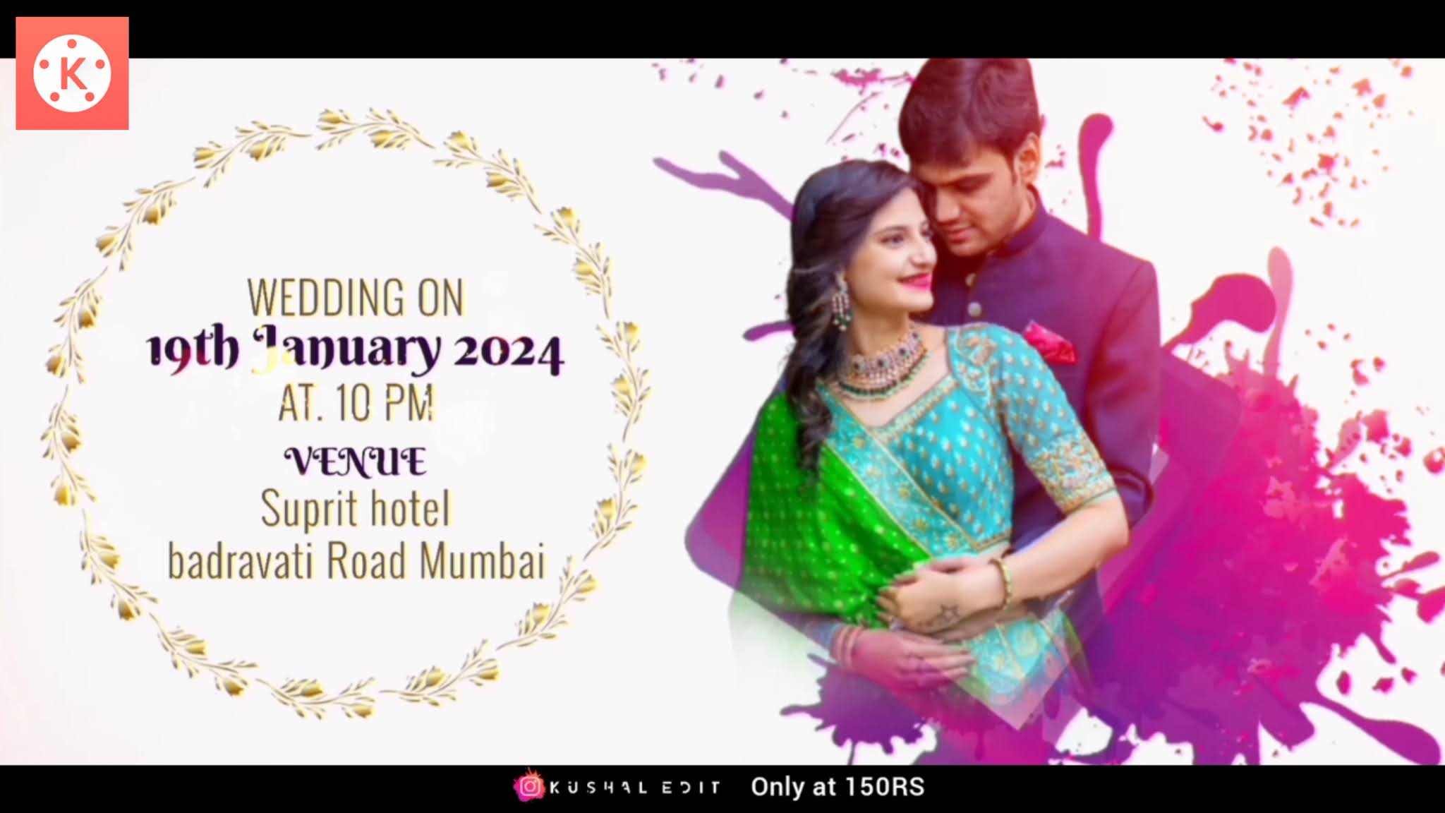 wedding invitations video wedding invitation video editing kinmaster
