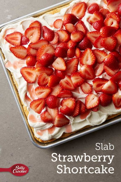 Slab Strawberry Shortcake
