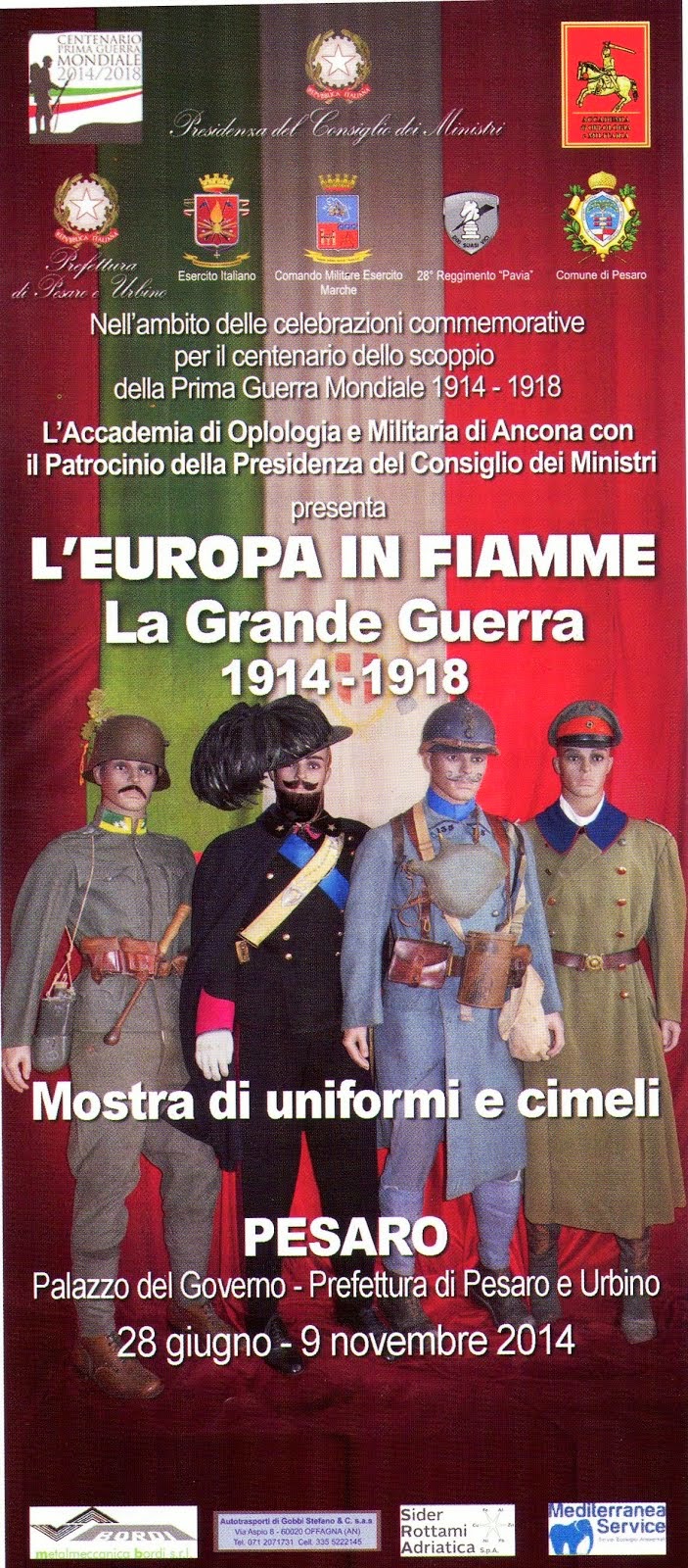 Pesaro. Mostra Europa In Fiamme 1914