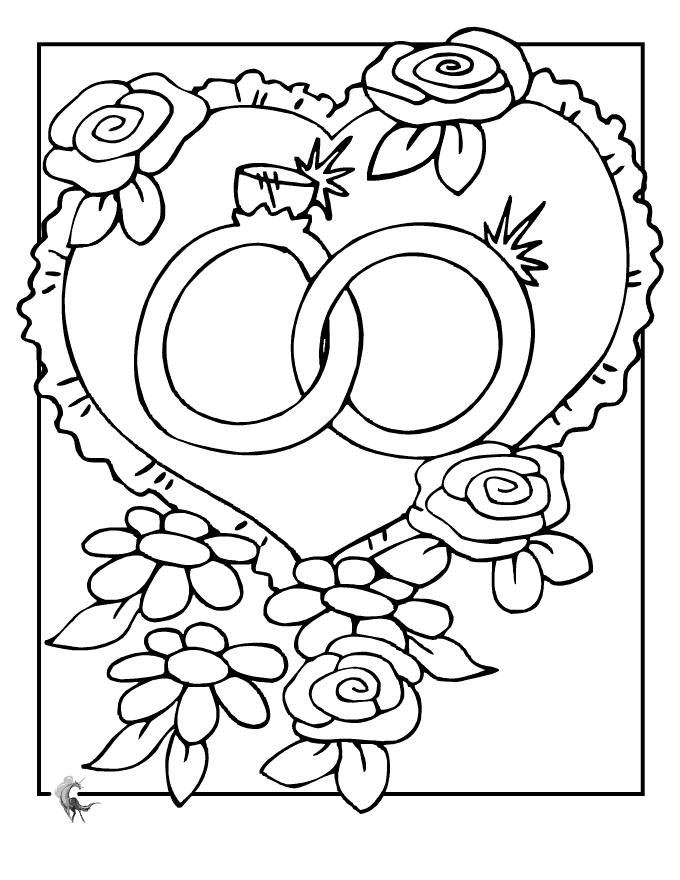 Wedding Coloring Pages To Printable