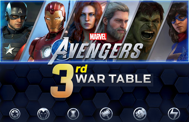 Marvel's Avengers Third War Table September Hero Characters Info, Update