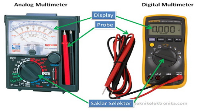 Cara Mengunakan Multimeter Analog Dan Digital