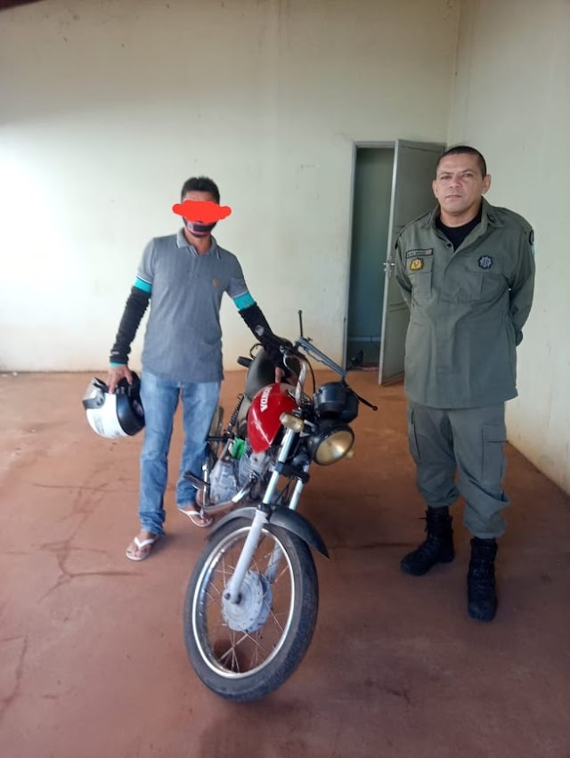 AROAZES: GPM intercepta tentativa de furto de moto
