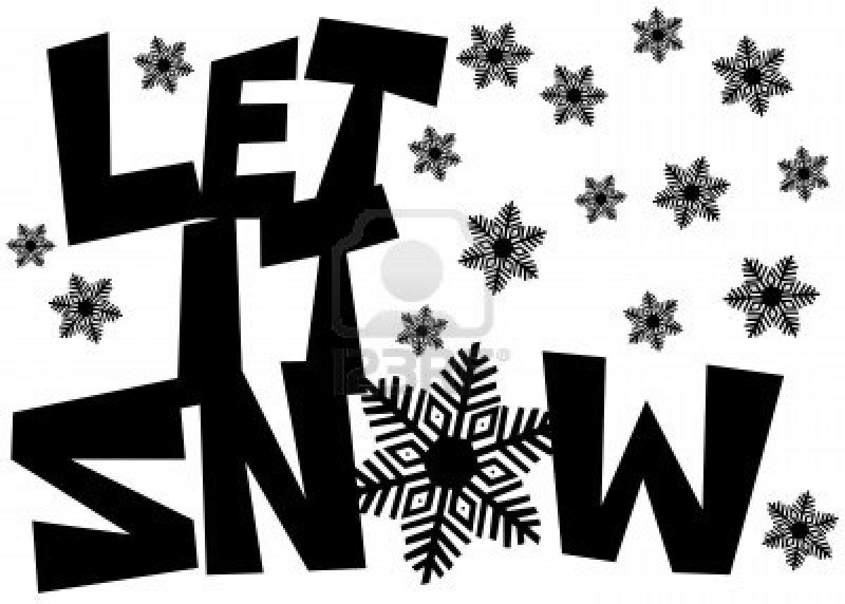 snow clipart black and white - photo #38