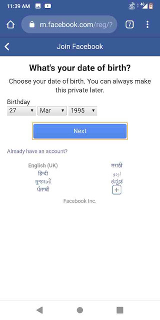 How To Create Facebook Account On Mobile
