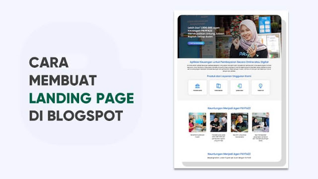 cara membuat landing page blogspot