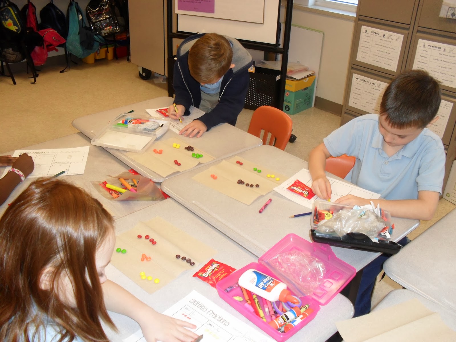 Fractions With Skittles ~ The Land of 2nd Grade