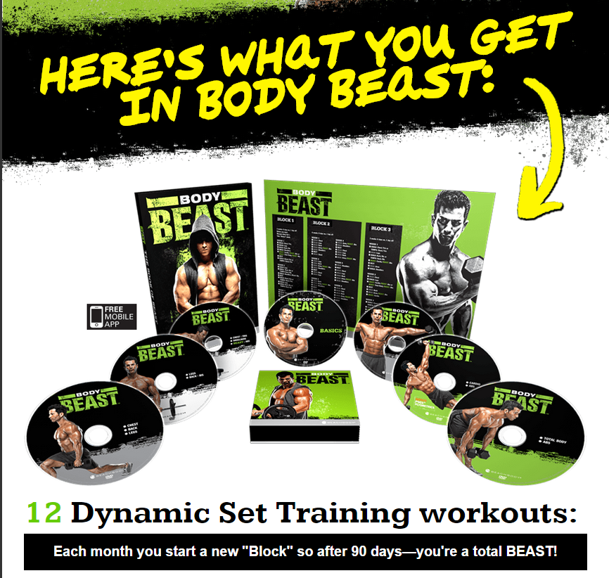 5 Day Body Beast Lucky 7 Workout Dvd for Burn Fat fast