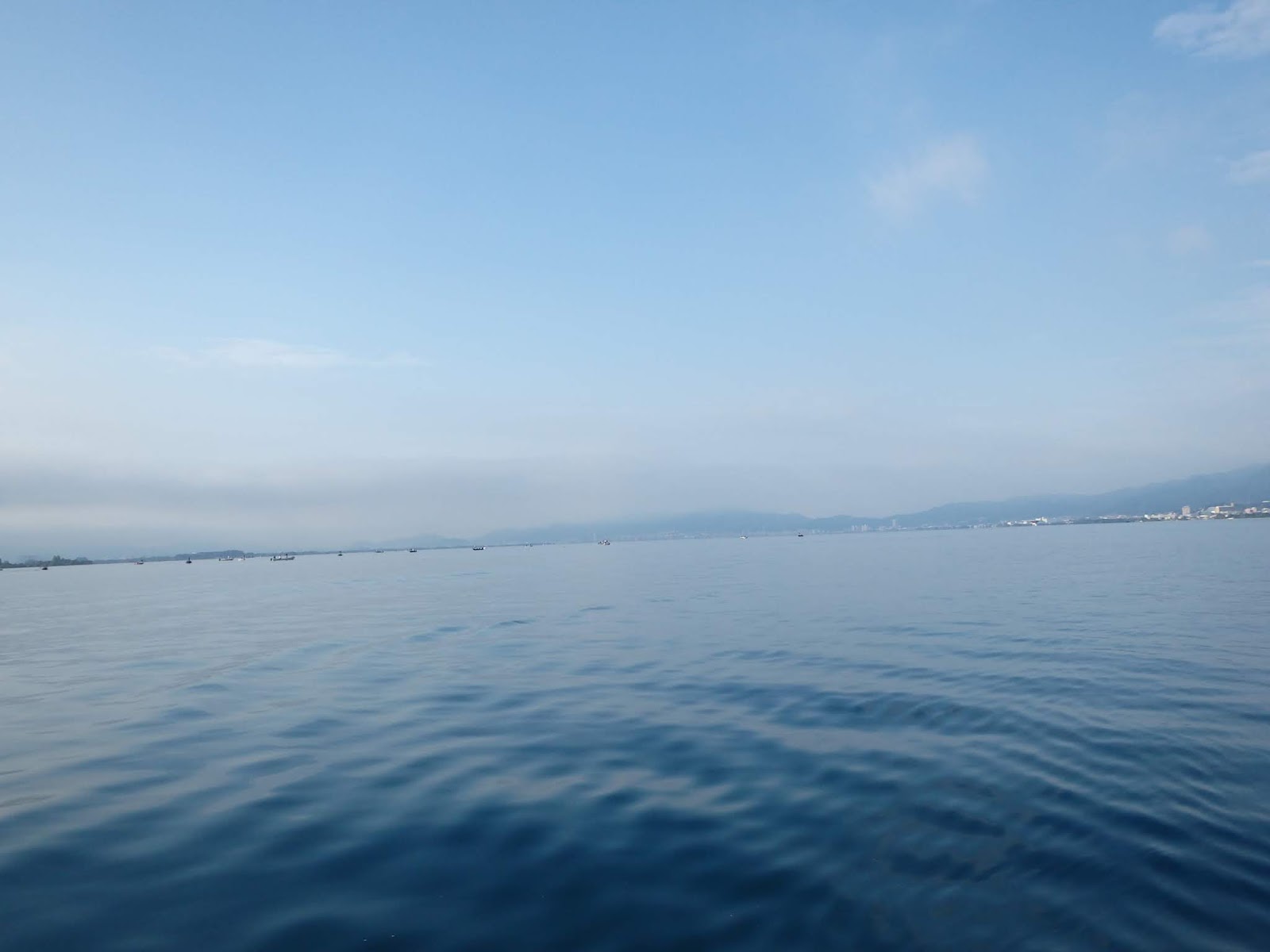 さいとうの琵琶湖ガイド 釣り日記 9月11日の琵琶湖 天気予報通りに雷が来ました 汗