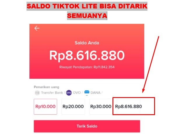 Aplikasi Tiktok Lite Penghasil Uang Terbaik 2021