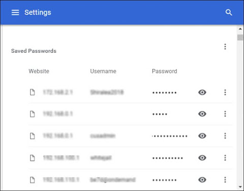 Chrome Password