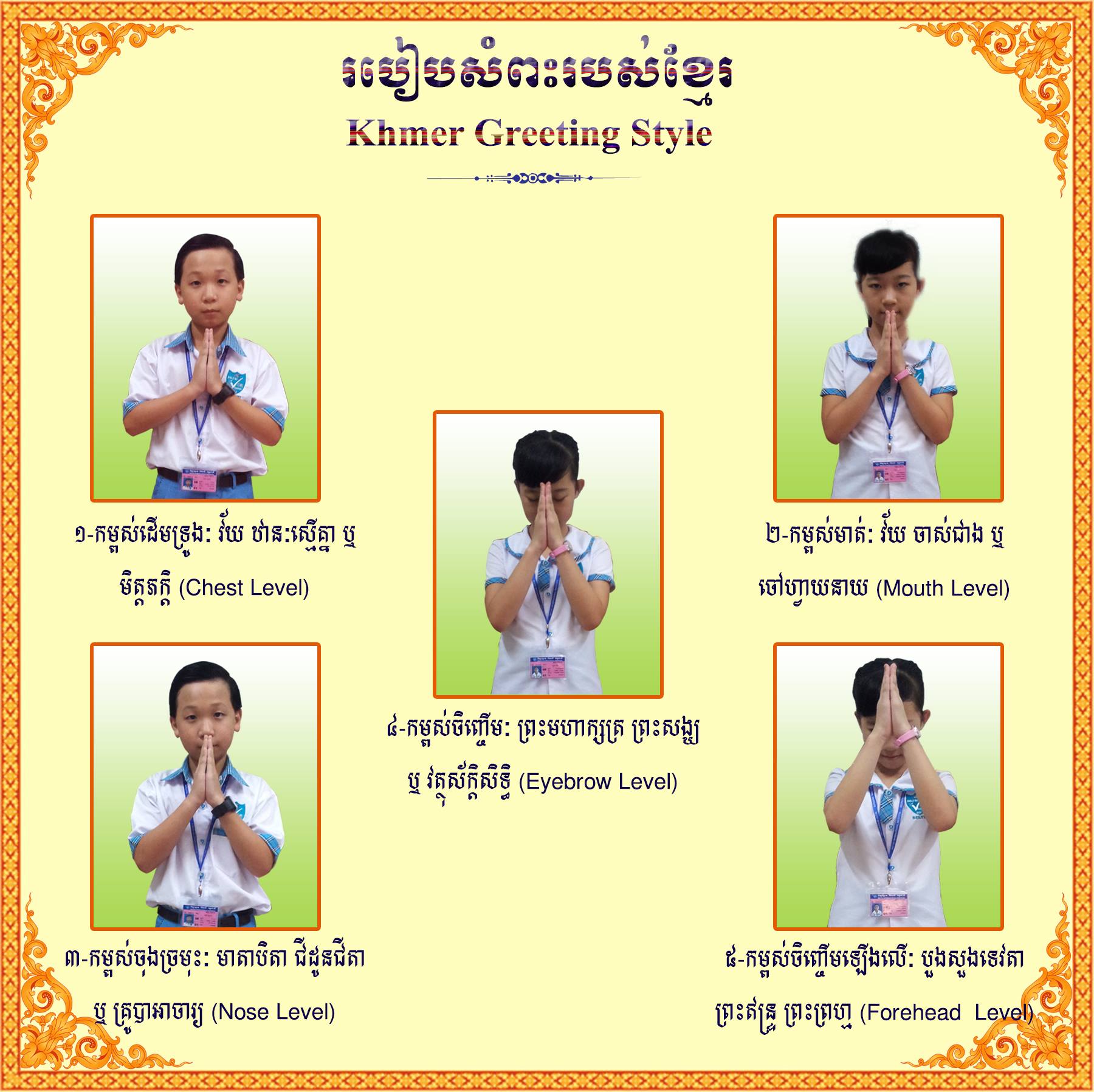 KHMER GREETING STYLE (KHMER SALUTATION)