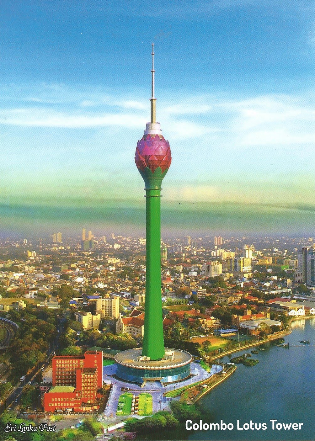 MY POSTCARDPAGE SRI LANKA Lotus Tower Colombo