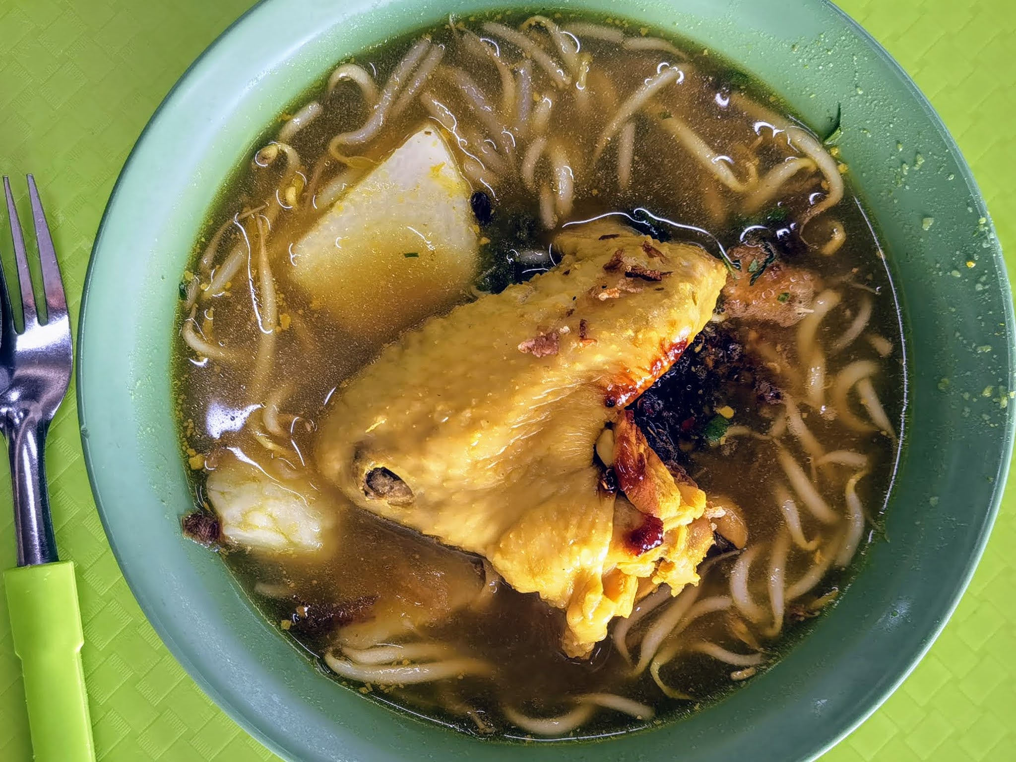 Hussain Muslim Food Kovan 209 You Get A Whole Chicken Wing With Their Soto Ayam Johor Kaki Travels For Food