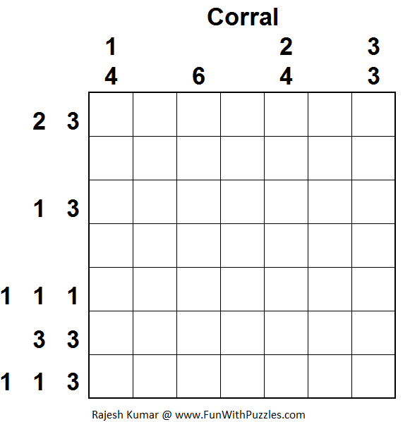 Corral (Logical Puzzles Series #13)