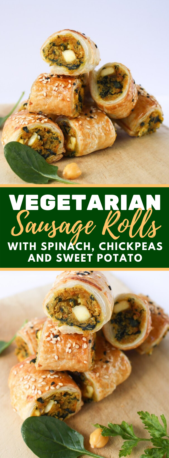 SPINACH, CHICKPEA AND SWEET POTATO SAUSAGE ROLLS #vegetarian #veggies SPINACH, CHICKPEA AND SWEET POTATO SAUSAGE ROLLS #vegetarian #veggies
