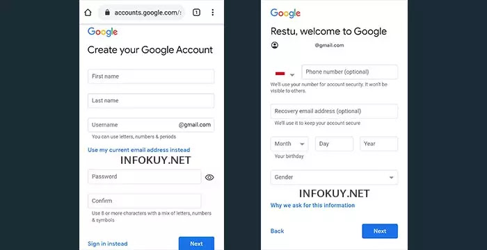 2 Cara Membuat Email Baru Di Hp Langsung Jadi Infokuy