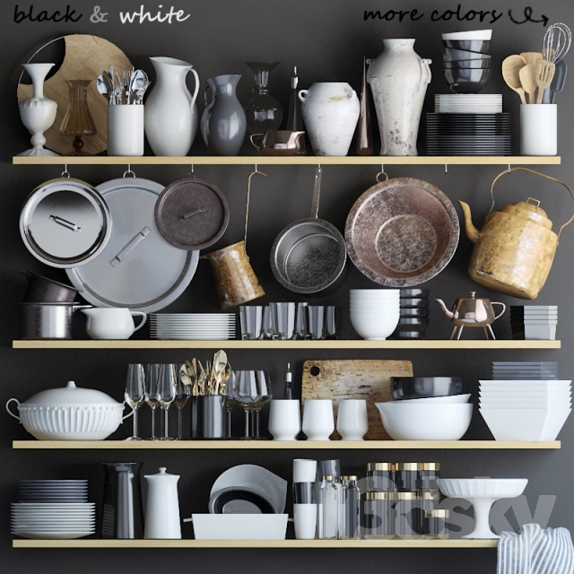 Sketchup 3D model Kitchen accessories