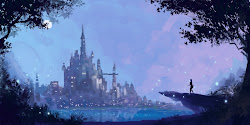 castle disney concept disneyland painting niko