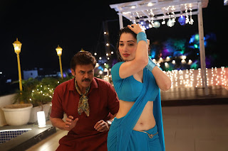 Tamannaah Bhatia Latest Saree Navel Extreme Stills from F2 Movie.