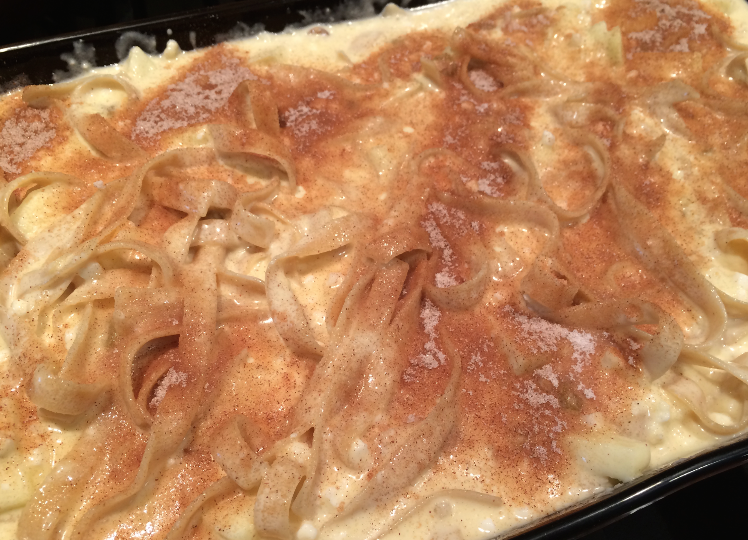 Mystery Lovers' Kitchen Glutenfree Noodle Kugel, not just for the
