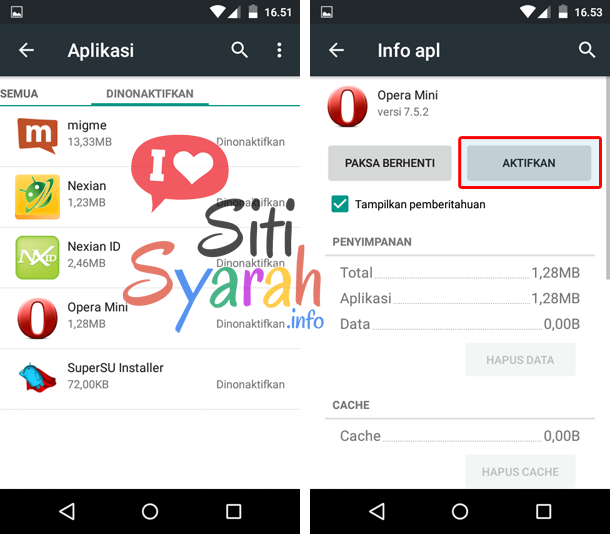 mengembalikan aplikasi android yang terhapus