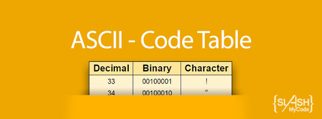 All ASCII - Binary Decimal Character Table | SlashMyCode
