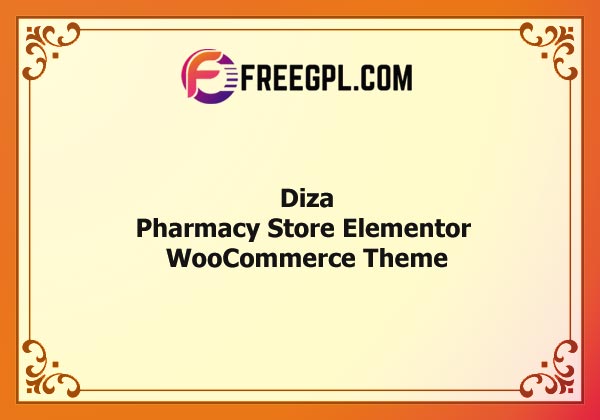Diza - Pharmacy Store Elementor WooCommerce Theme Nulled Download Free