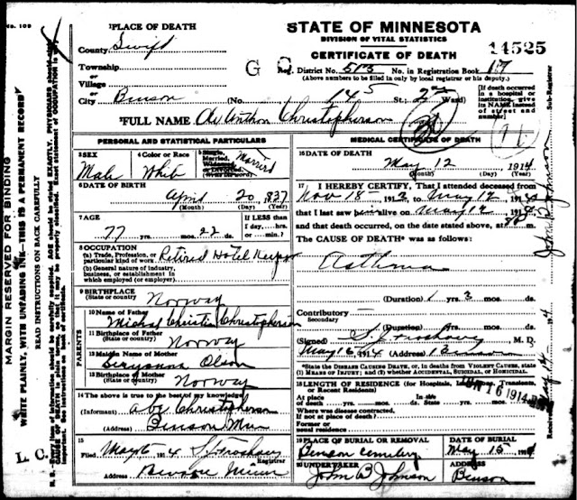 Jana's Genealogy and Family History Blog: Thank you Minnesota ...