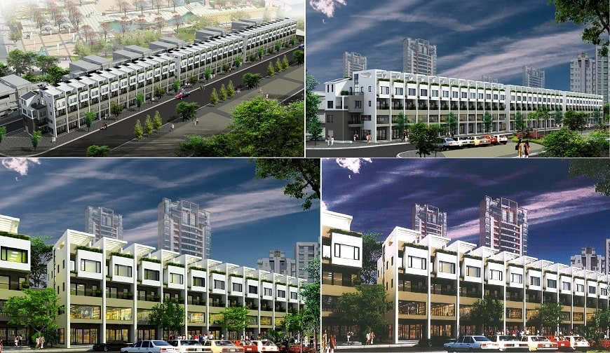 Thiết kế nhà thương mại shophouse IEC Trần Thủ Độ