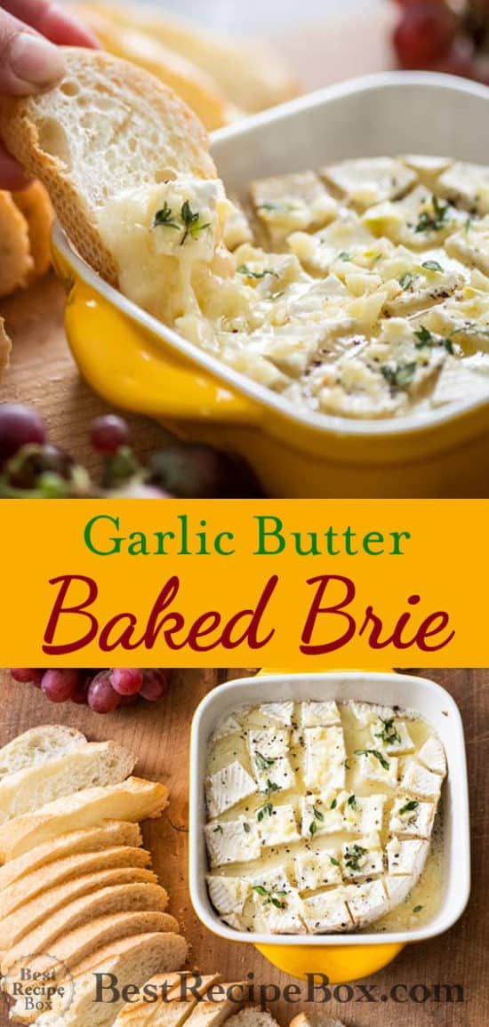 GARLIC BUTTER BAKED BRIE CookSep
