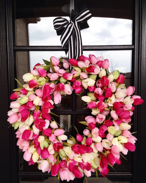 DIY tulip wreath | Life Love Larson